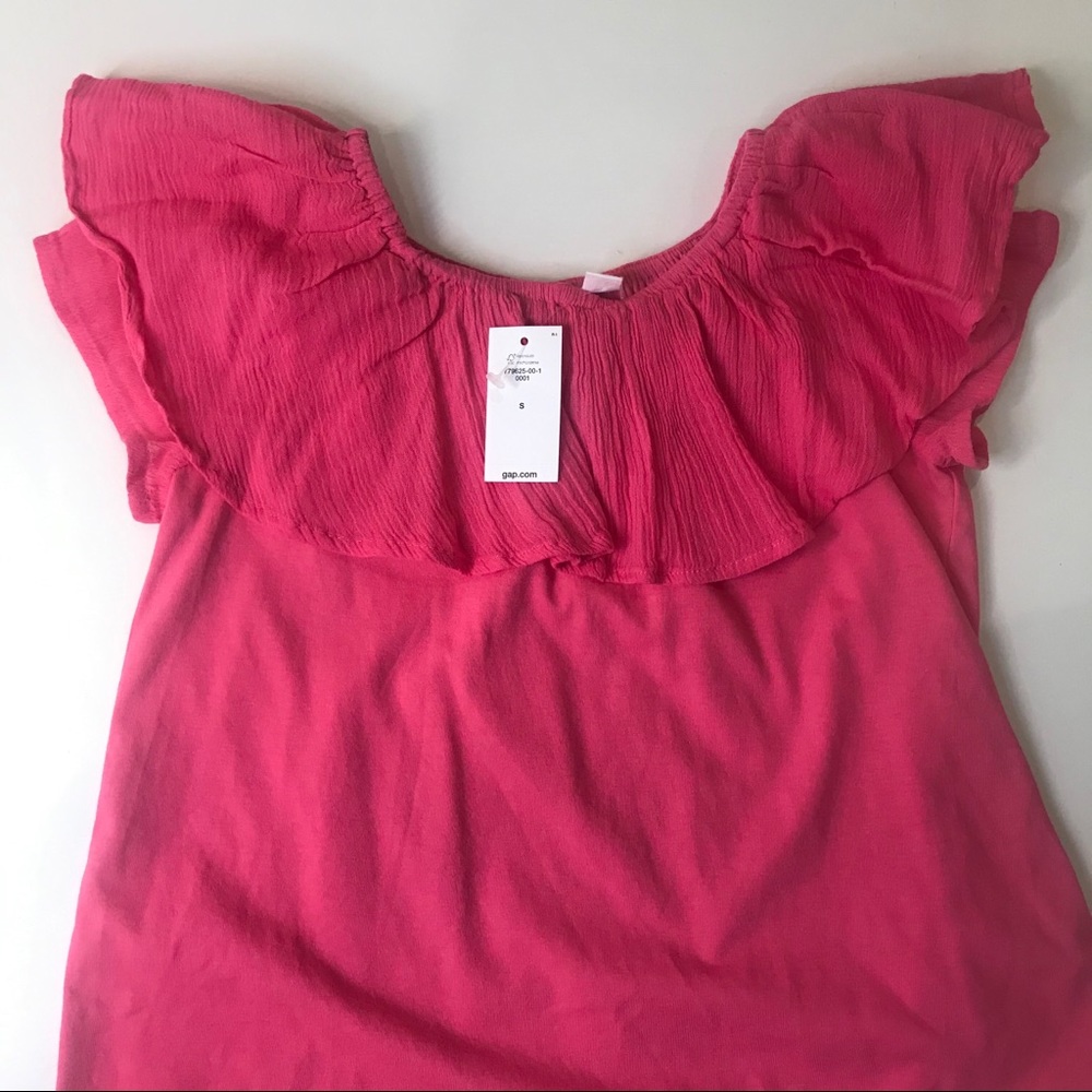 Hot Pink Ruffle Shirt - Picture 3 of 6